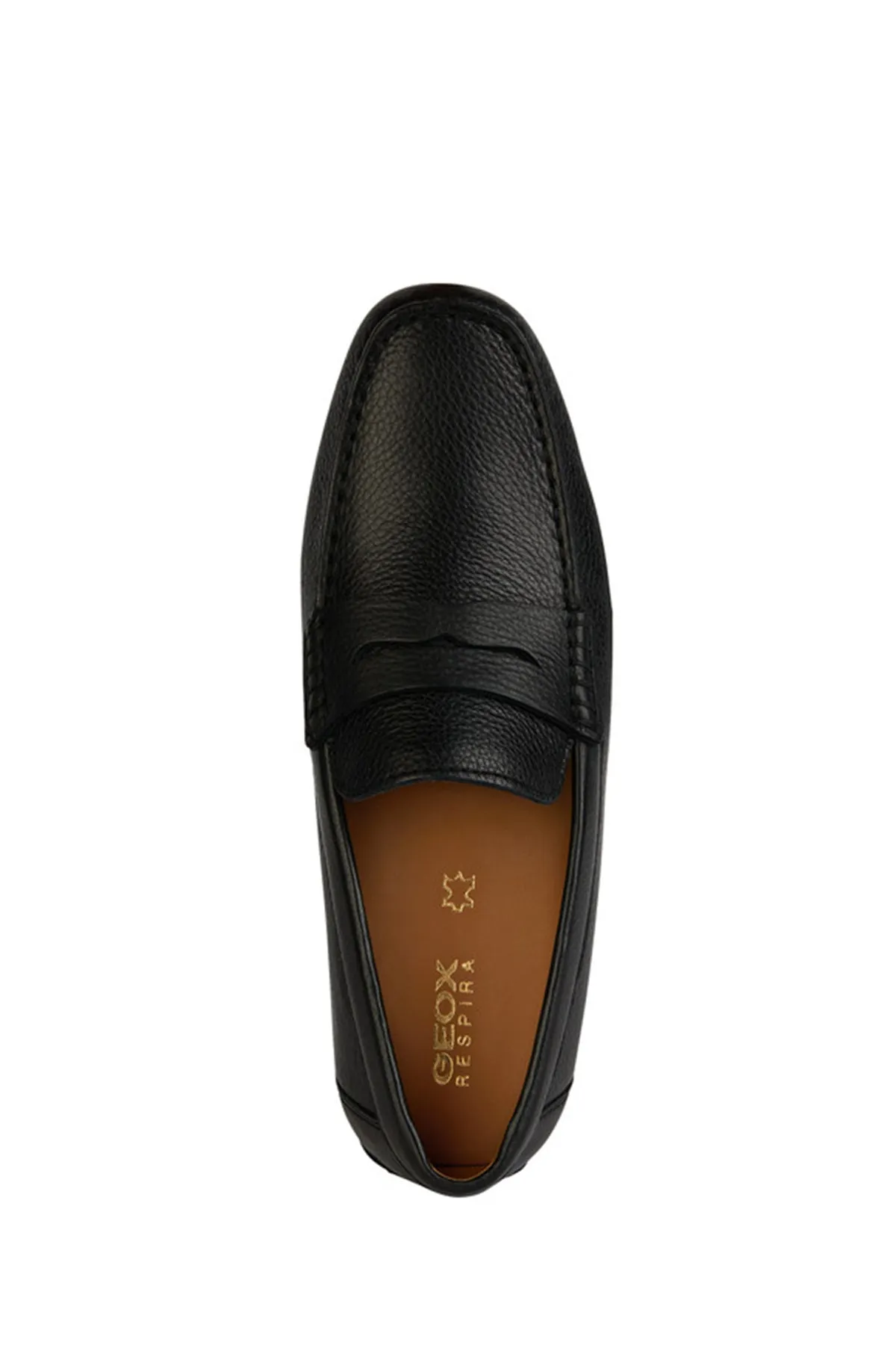 Geox Erkek Siyah U Kosmopolis   Grip B - Tum Deri Casual Loafer
