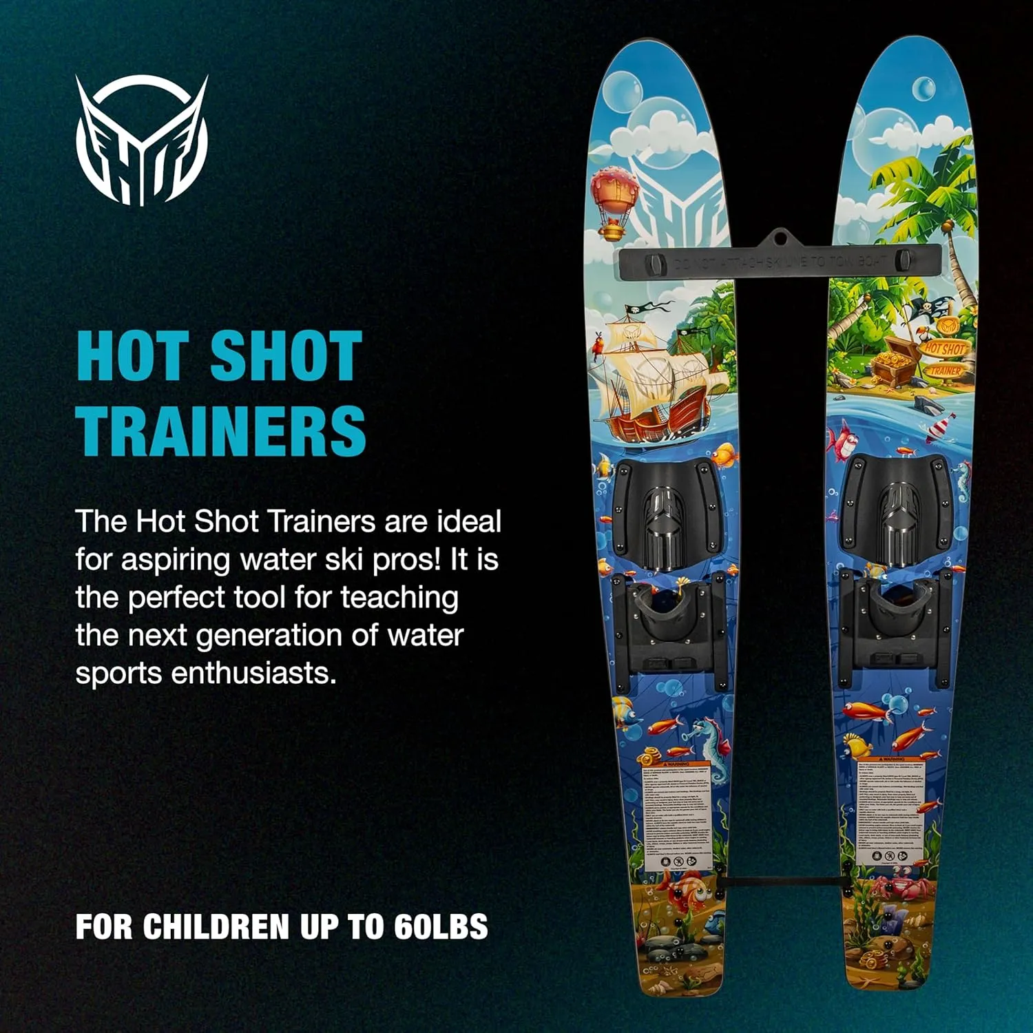 Hot Shot Waterski Trainers w/ Bar/Rope