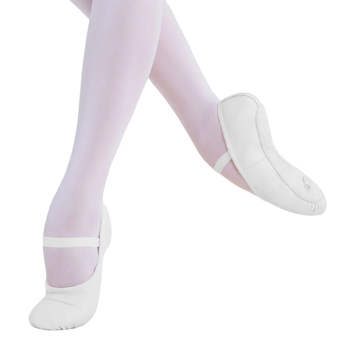 Jesse Ballet Shoe Full Sole - White (Child)