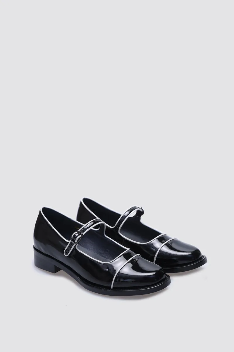 JUICY MARYJANE FLAT BLACK PATENT LEATHER