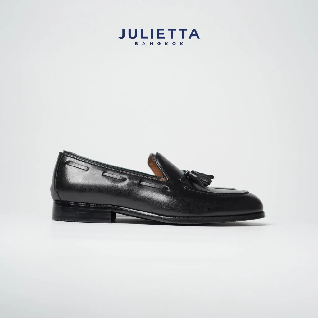 JULIETTA - Tassel Loafer Calfakin : Black