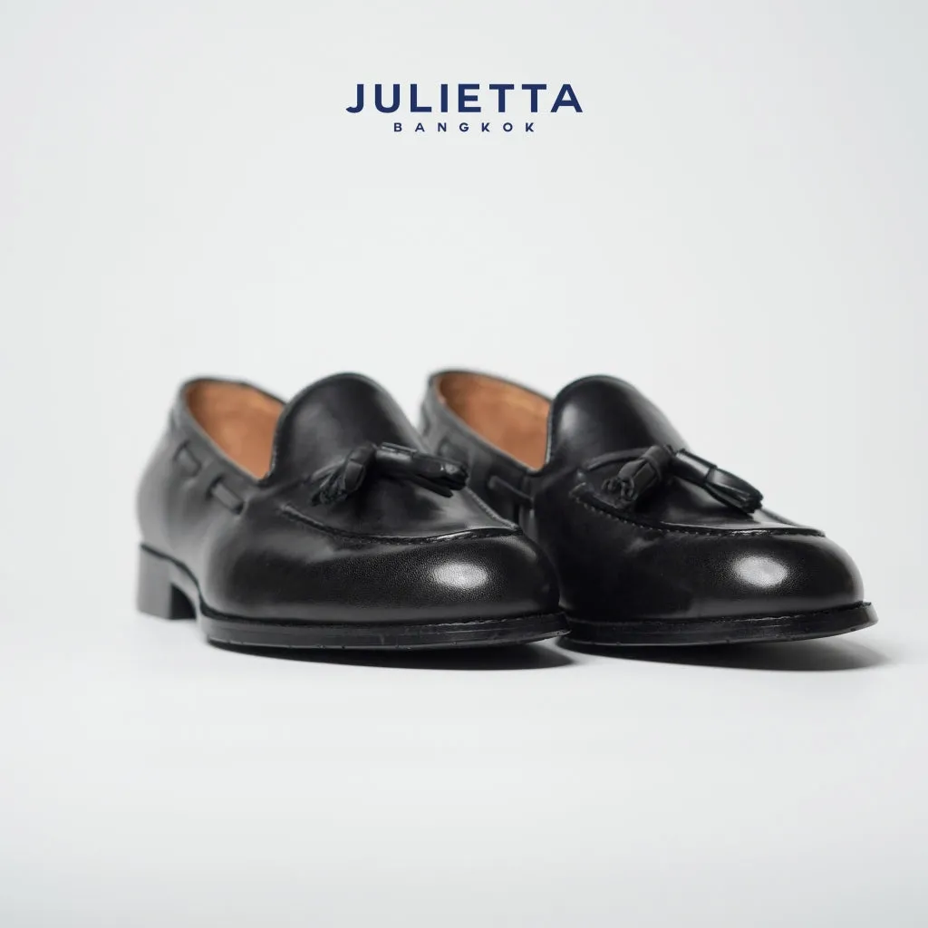 JULIETTA - Tassel Loafer Calfakin : Black