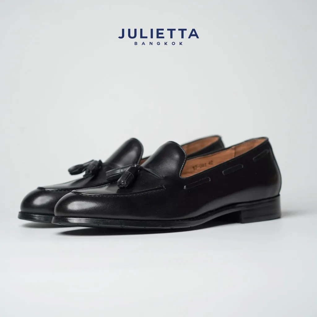 JULIETTA - Tassel Loafer Calfakin : Black