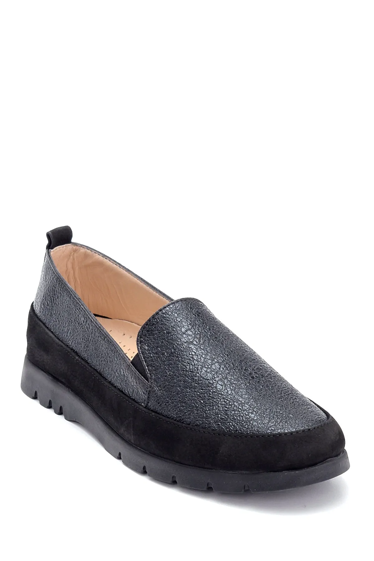 Kadın Deri Sim Detaylı Loafer