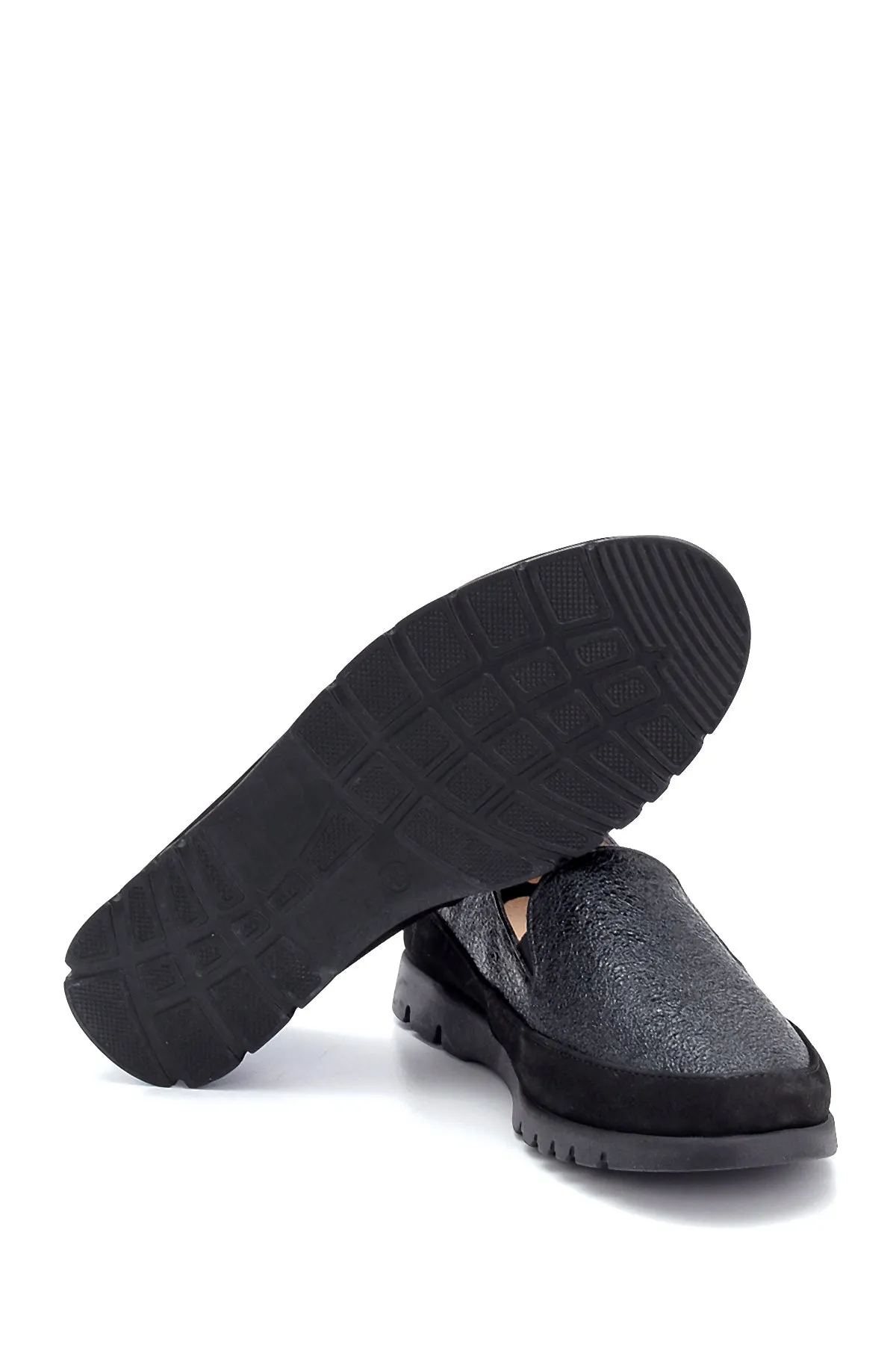 Kadın Deri Sim Detaylı Loafer