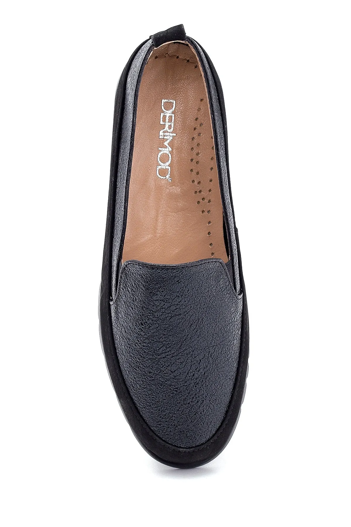 Kadın Deri Sim Detaylı Loafer