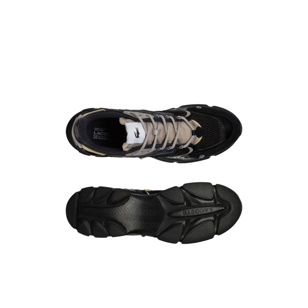 LACOSTE 7-45SMA0001NB0 L003 NEO 123 MN'S (Medium) Navy/Black Synthetic Running Shoes