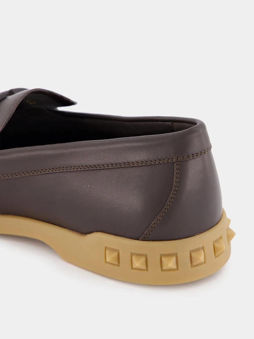 Leisure Flows Brown Leather Loafers