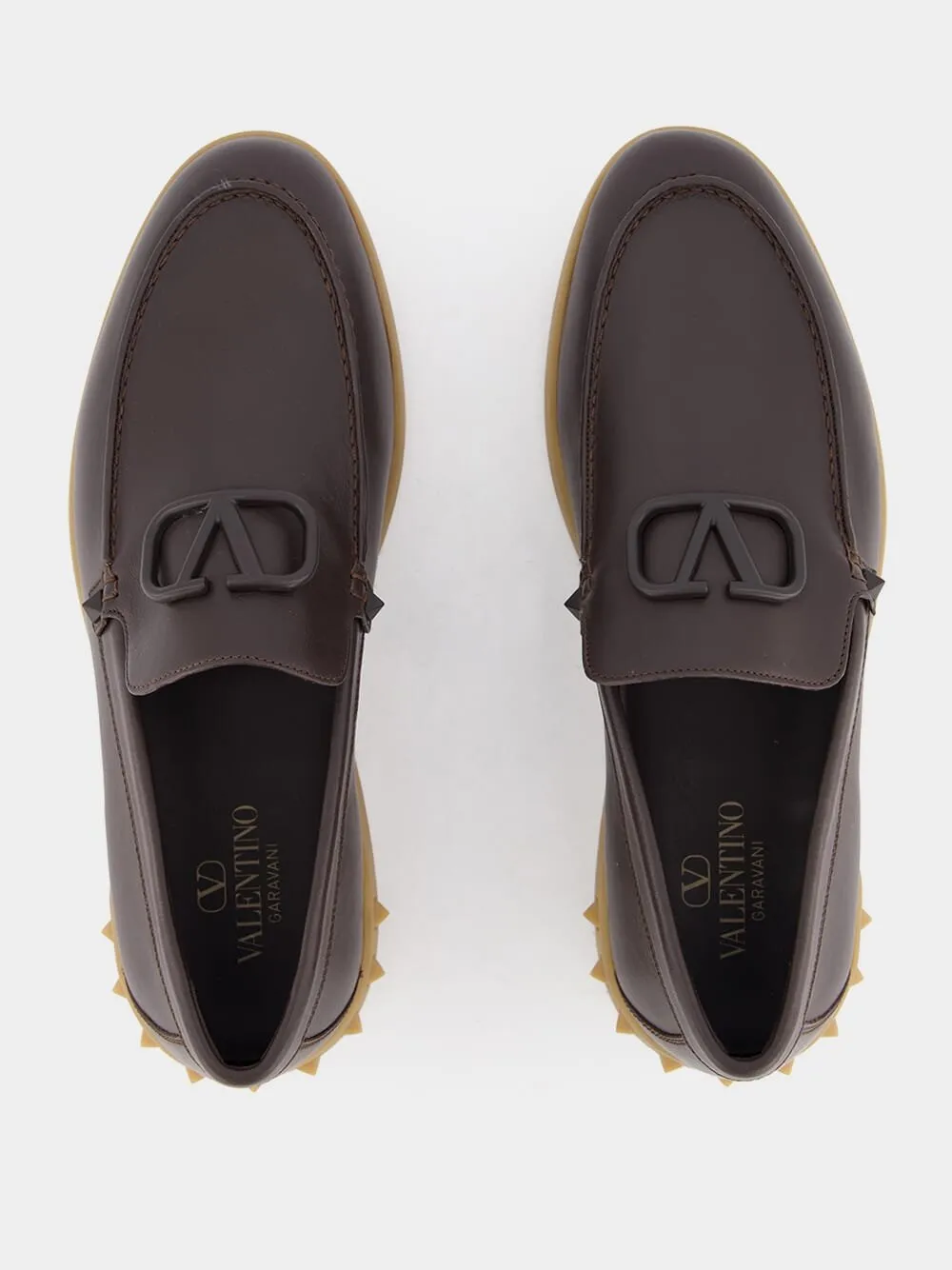 Leisure Flows Brown Leather Loafers