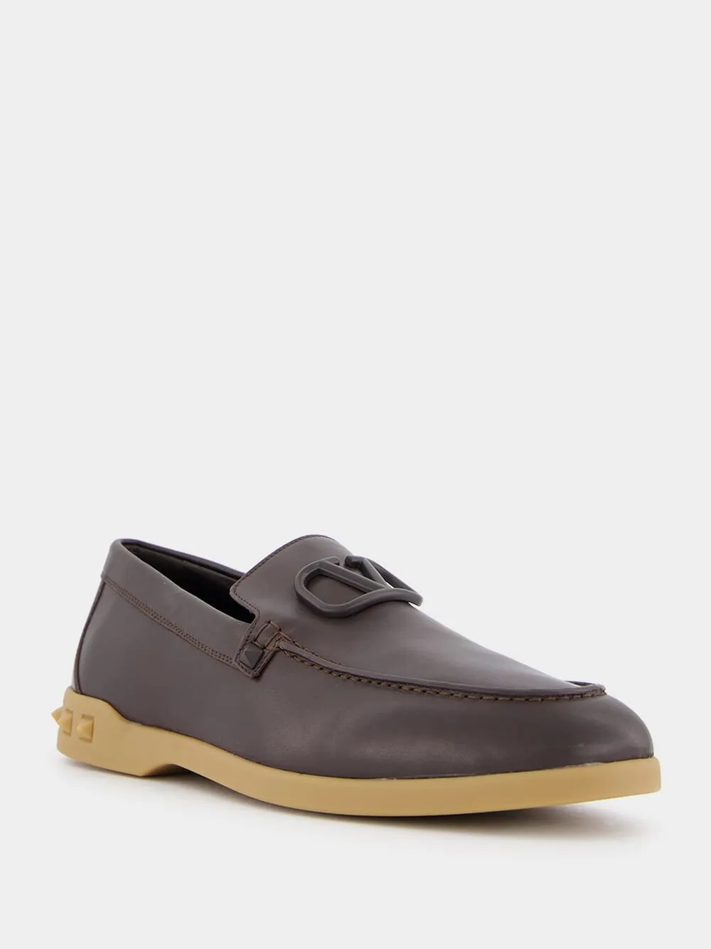 Leisure Flows Brown Leather Loafers