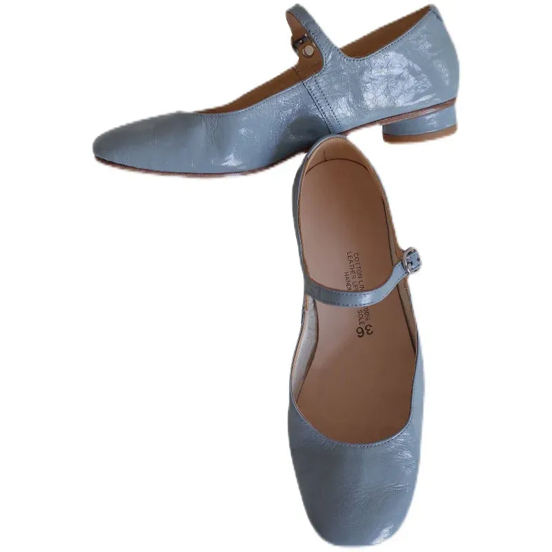 Light Blue Mary Jane Shoes