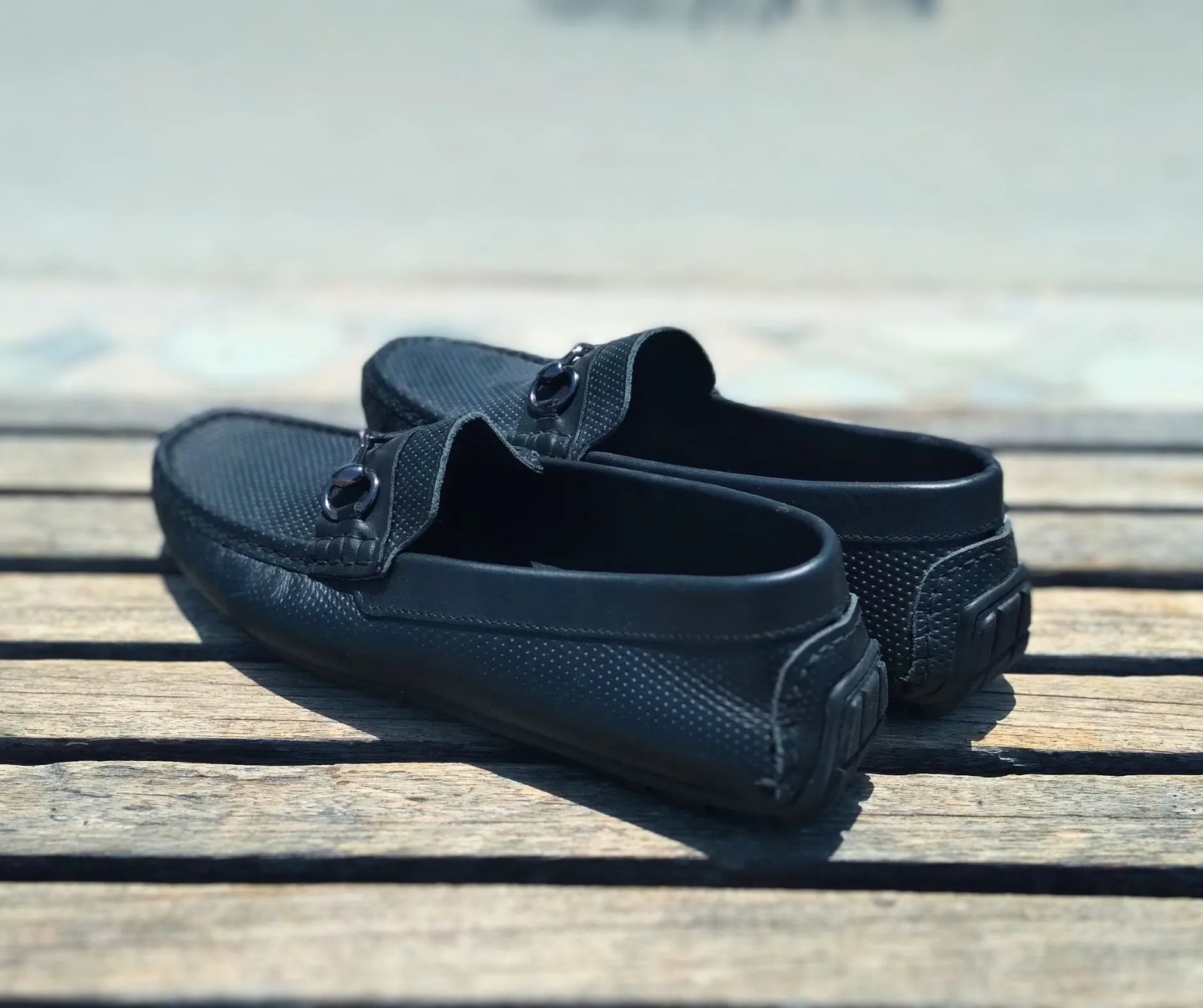 Loafer Shoes Genuine Leather Black
