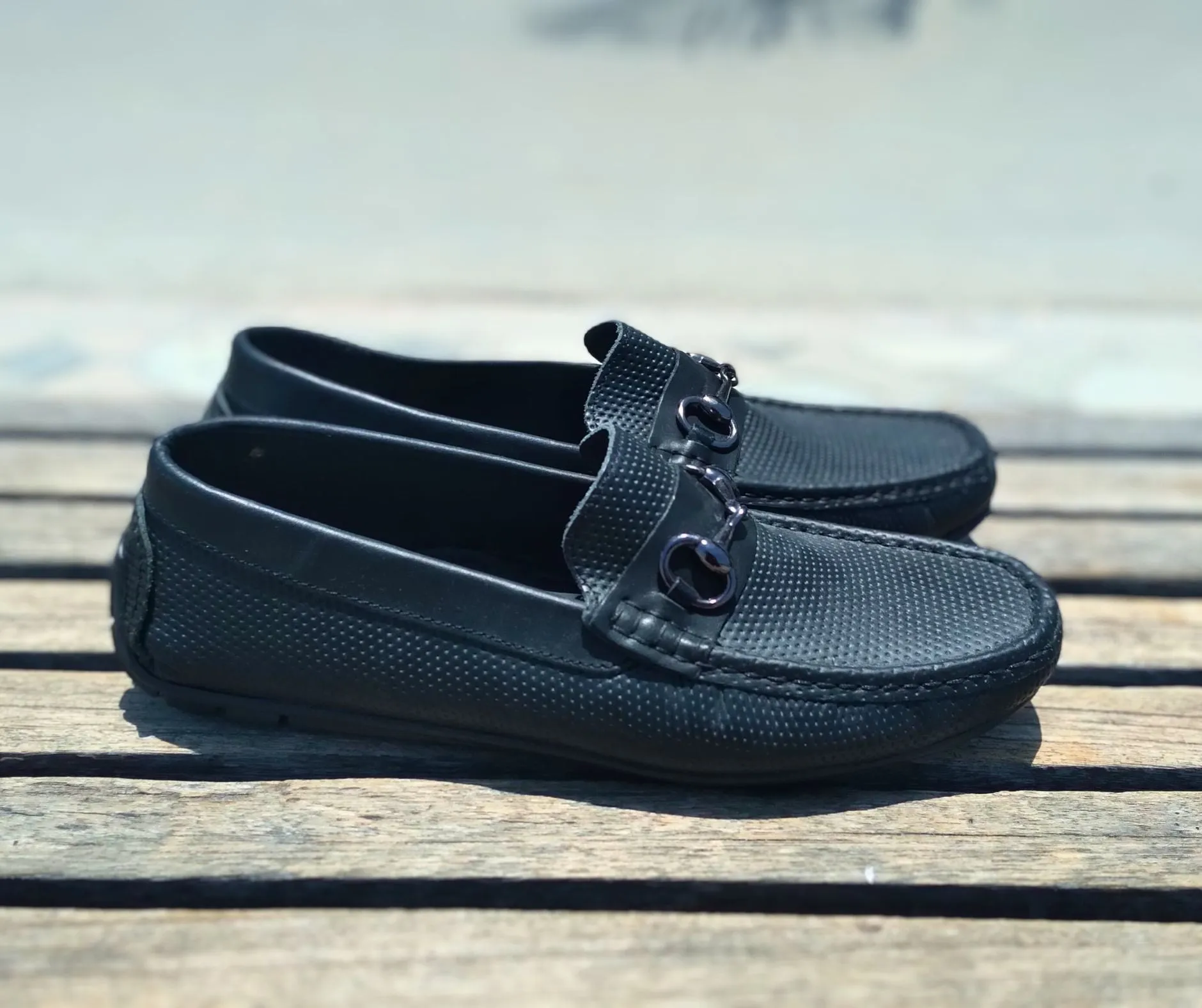 Loafer Shoes Genuine Leather Black