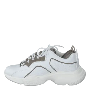 Loop Lacing Trainers White/grey