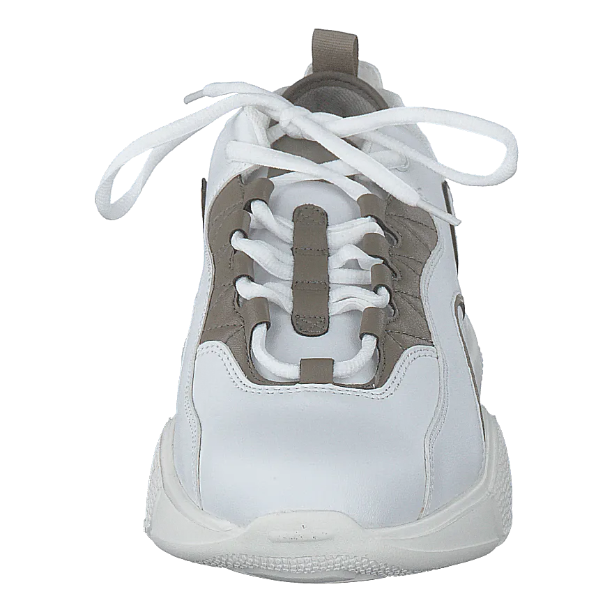Loop Lacing Trainers White/grey