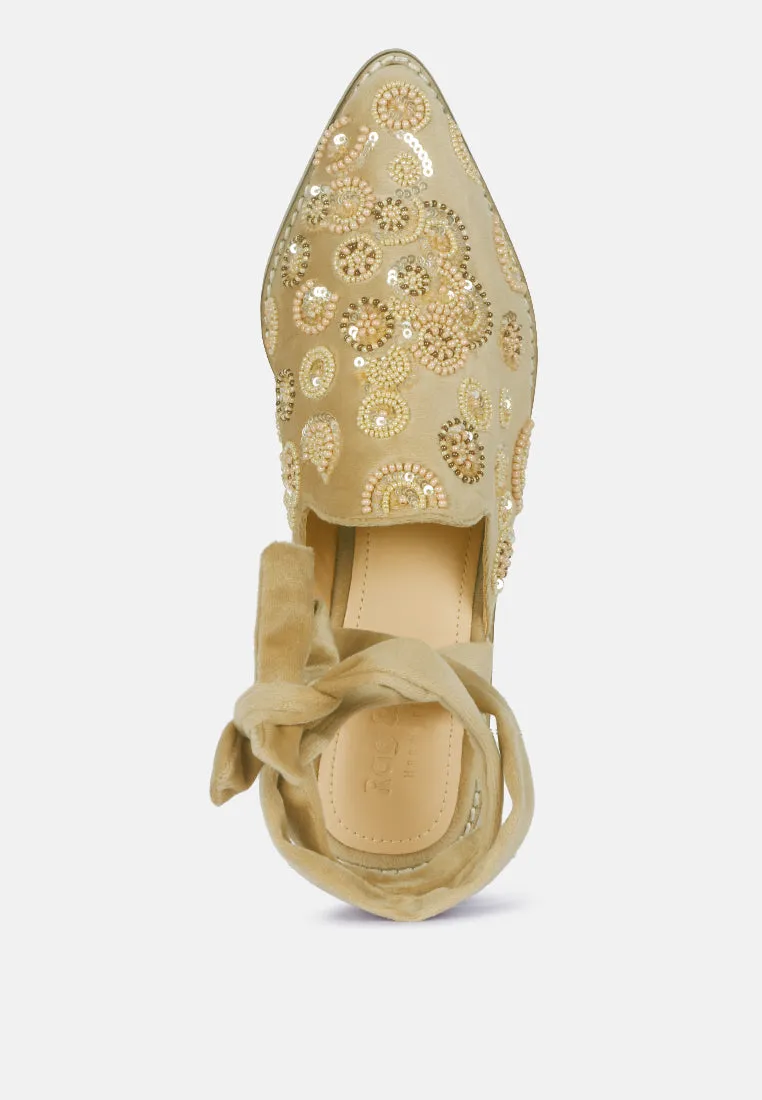 Mande Embroidered Mules By Ruw