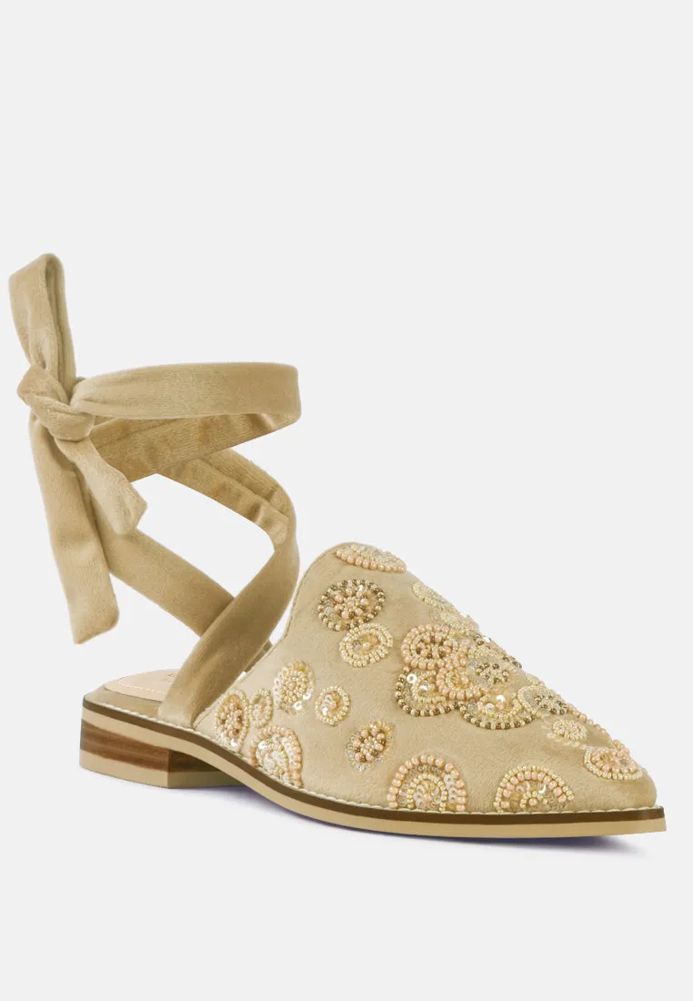 Mande Embroidered Mules By Ruw