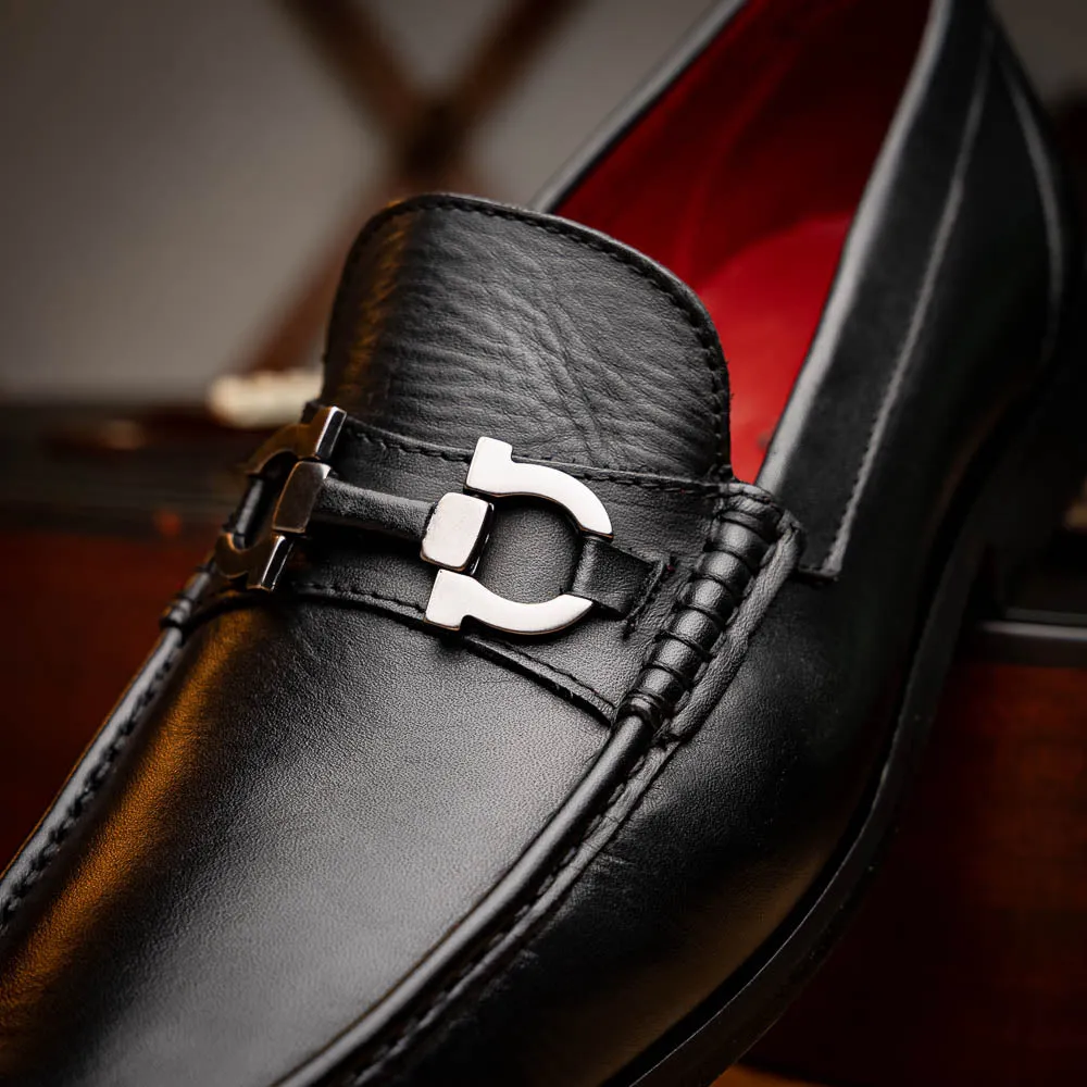 Marco Di Milano Cassarano in Black Calf Leather Loafers