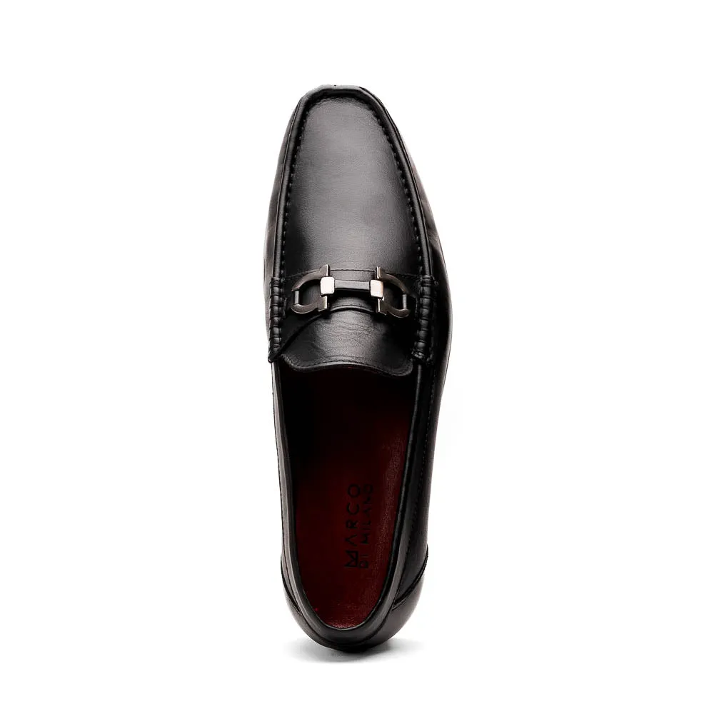 Marco Di Milano Cassarano in Black Calf Leather Loafers