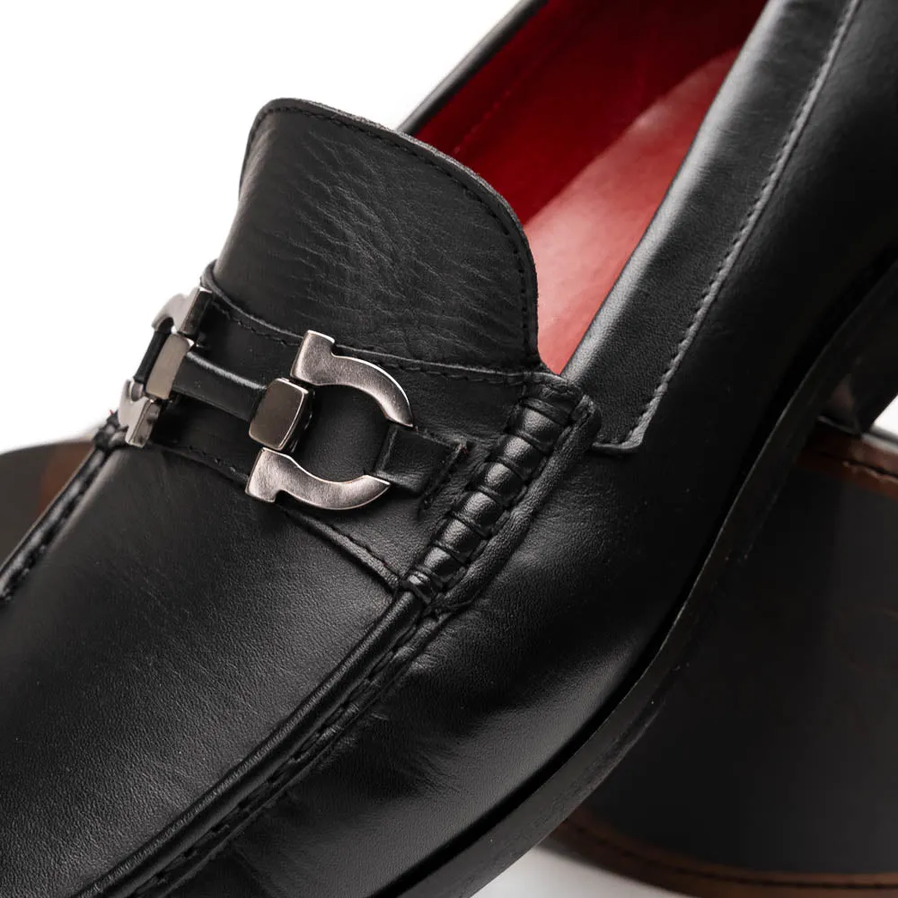 Marco Di Milano Cassarano in Black Calf Leather Loafers