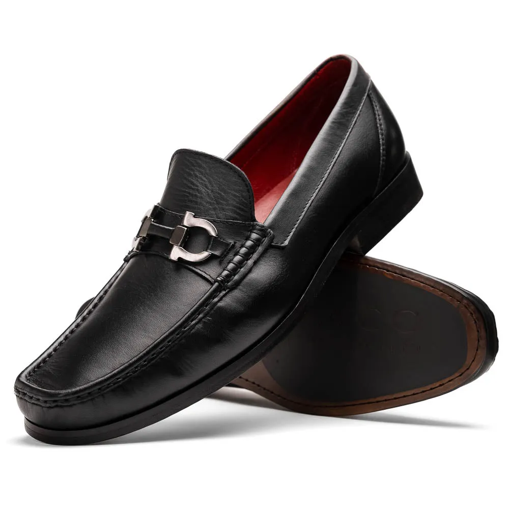 Marco Di Milano Cassarano in Black Calf Leather Loafers