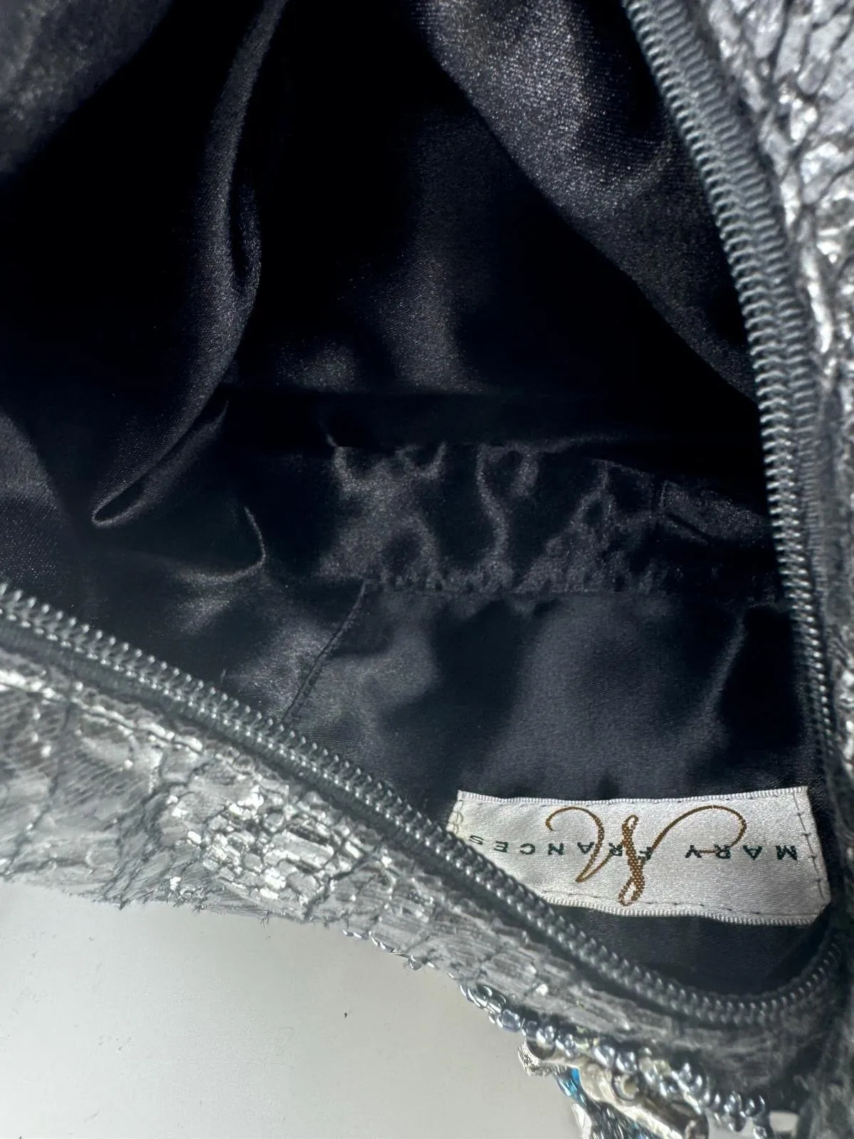 MARY FRANCES SEQUINS EMBELLISHED HANDBAG