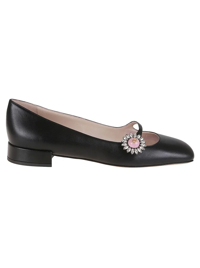 Mary-Jane Ballerina In Goatskin