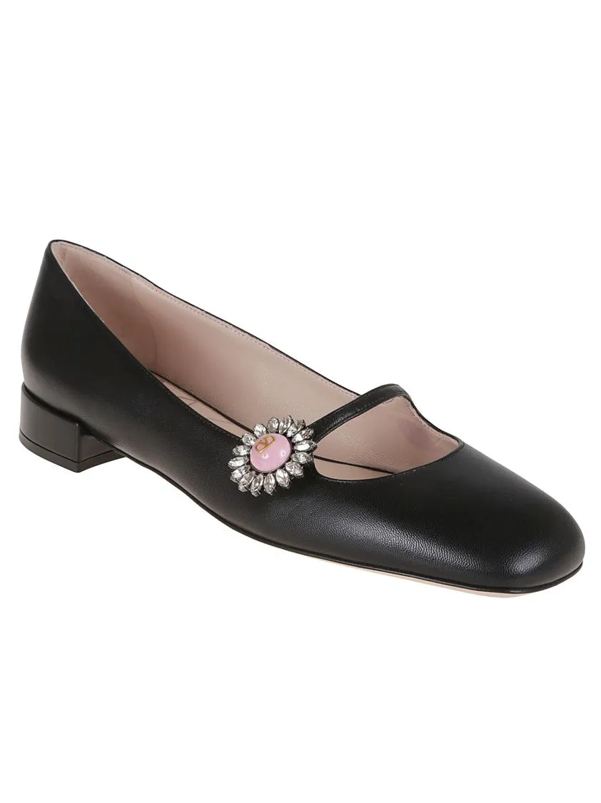 Mary-Jane Ballerina In Goatskin