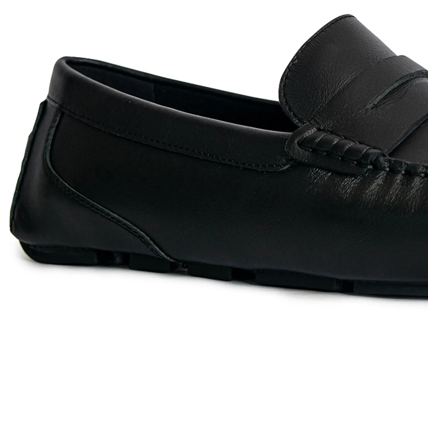 Men's Davenport Casual Penny Loafers - Black (25S00111)