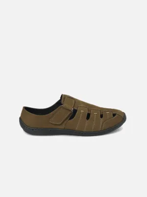 Men's Olive Mule Sandal (ID4070)