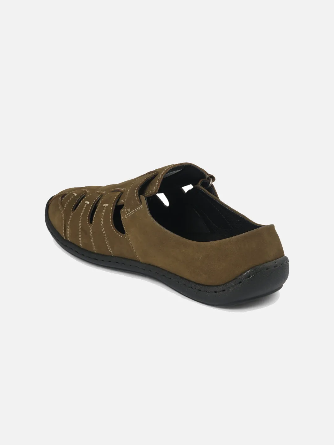Men's Olive Mule Sandal (ID4070)