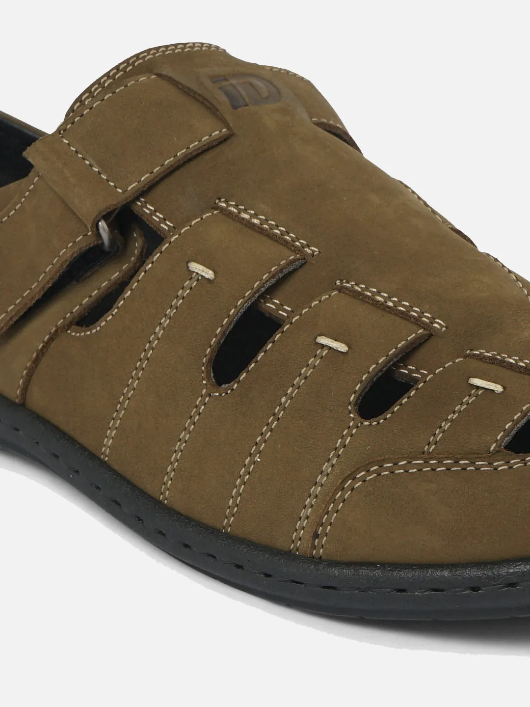 Men's Olive Mule Sandal (ID4070)