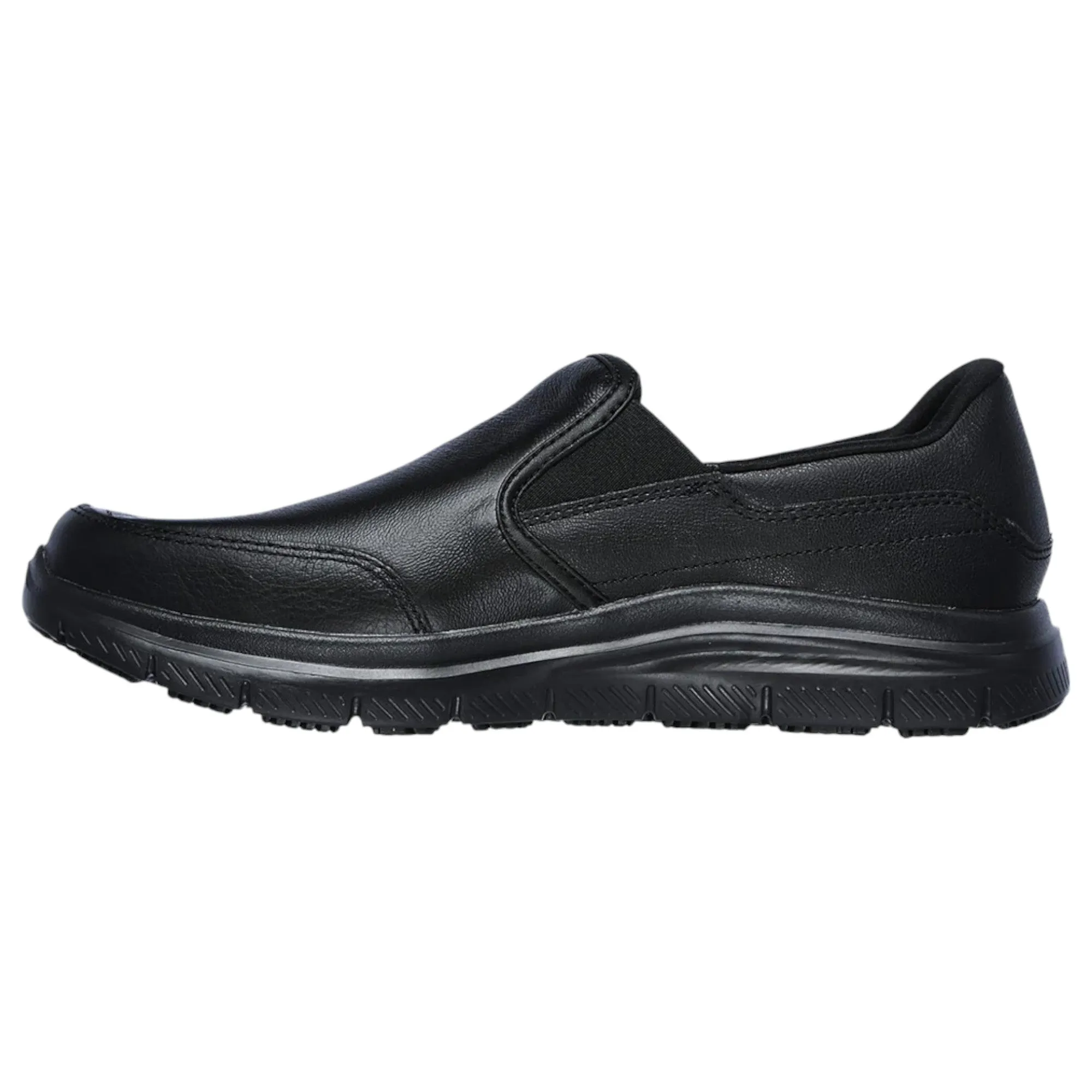 Mens Skechers Work Relaxed Fit: Flex Advantage Sr - Bronwood Work Black Shoes