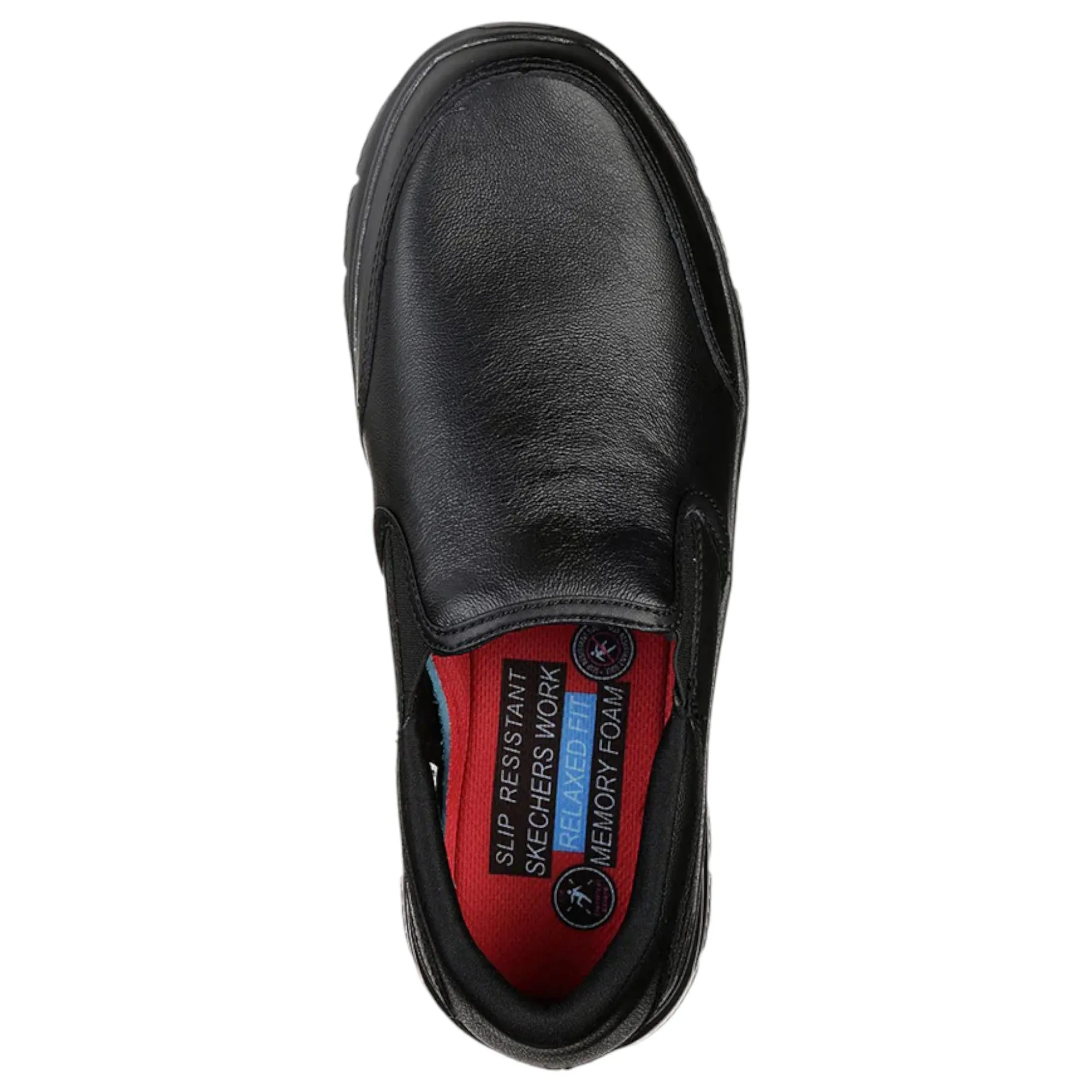 Mens Skechers Work Relaxed Fit: Flex Advantage Sr - Bronwood Work Black Shoes