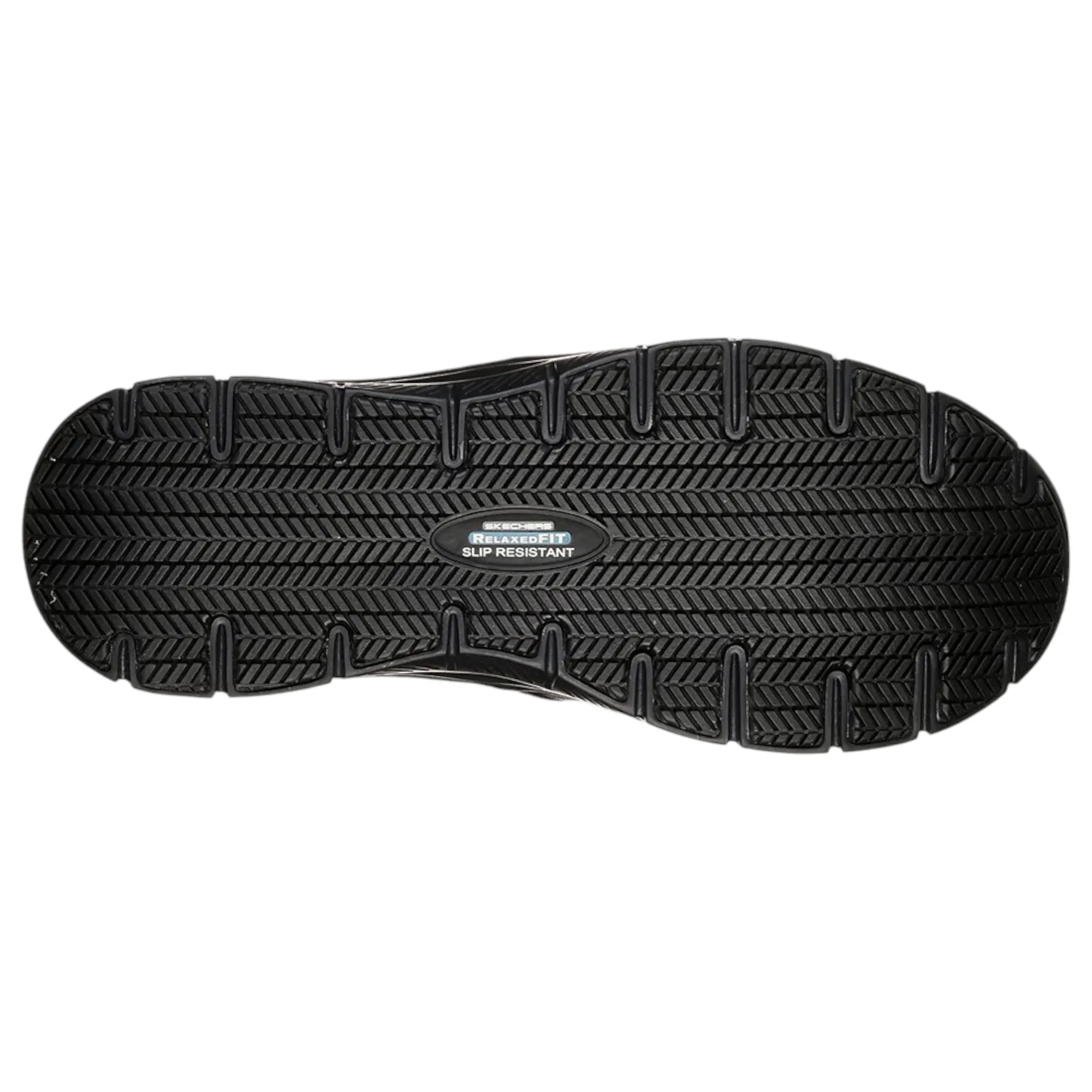 Mens Skechers Work Relaxed Fit: Flex Advantage Sr - Bronwood Work Black Shoes