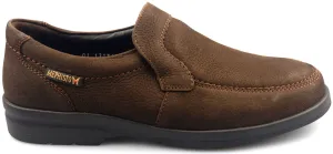 Mephisto JAKIN dark brown nubuck slip-on shoe for men