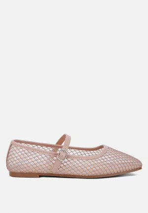 Mesh Mary Jane Flat By RAG