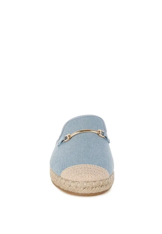 Midori Denim Slip-On Mules for Casual Summer Style