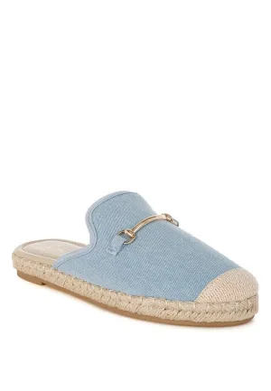 Midori Denim Slip-On Mules for Casual Summer Style