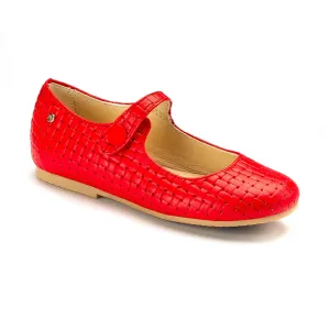 Mimi - Red Soft Leather Strap for Girl by Manuela de Juan