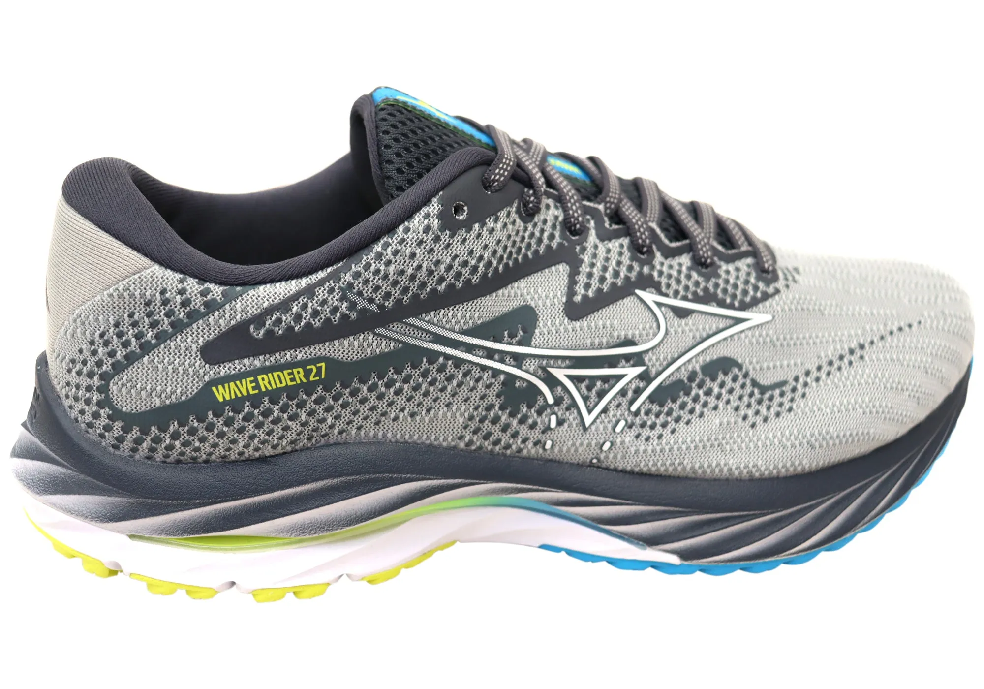 Mizuno Mens Wave Rider 27 Comfortable Running Shoes