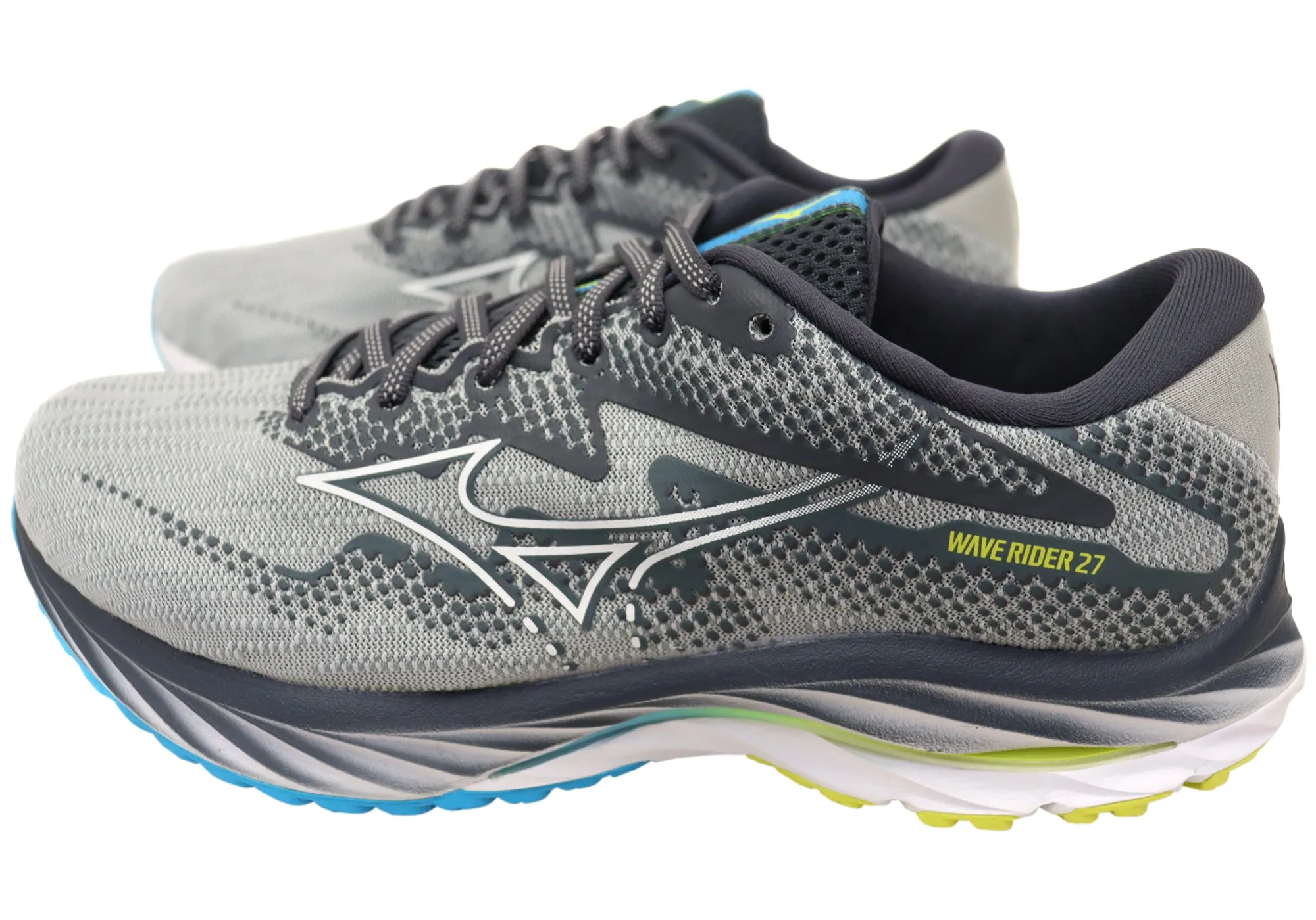 Mizuno Mens Wave Rider 27 Comfortable Running Shoes