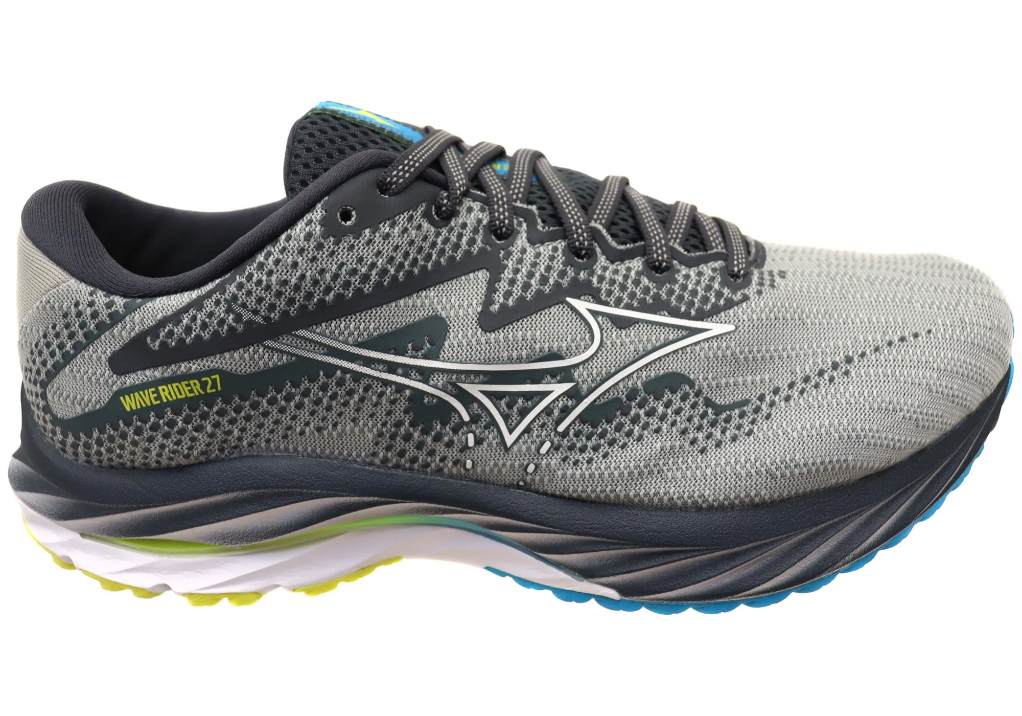 Mizuno Mens Wave Rider 27 Comfortable Running Shoes