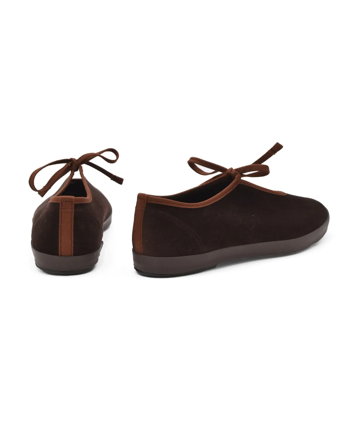 Moonstar Lite Prim W Brown Velvet Flat