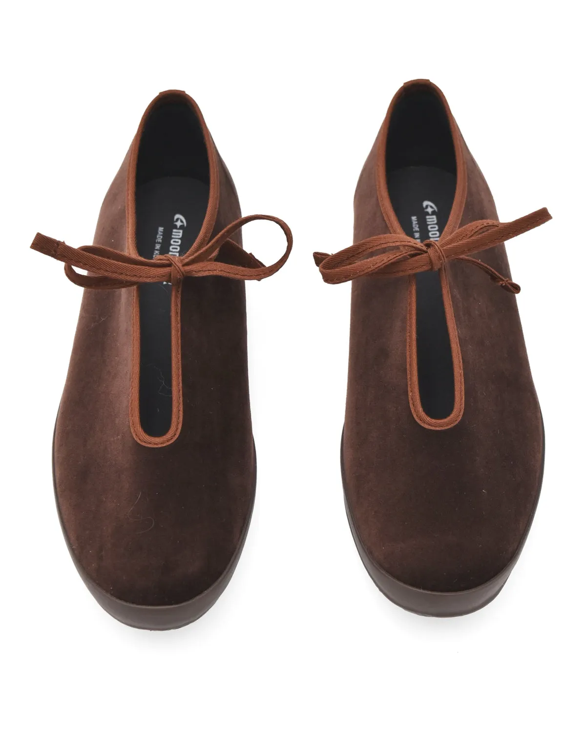 Moonstar Lite Prim W Brown Velvet Flat