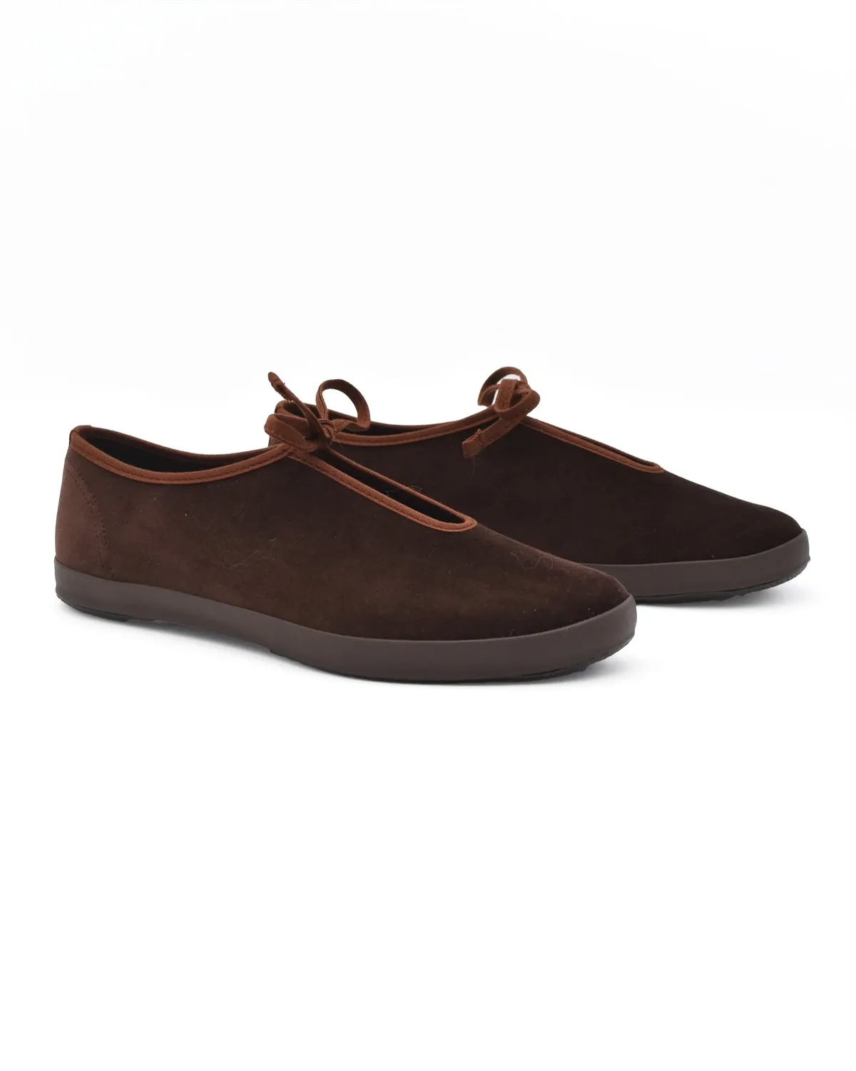Moonstar Lite Prim W Brown Velvet Flat