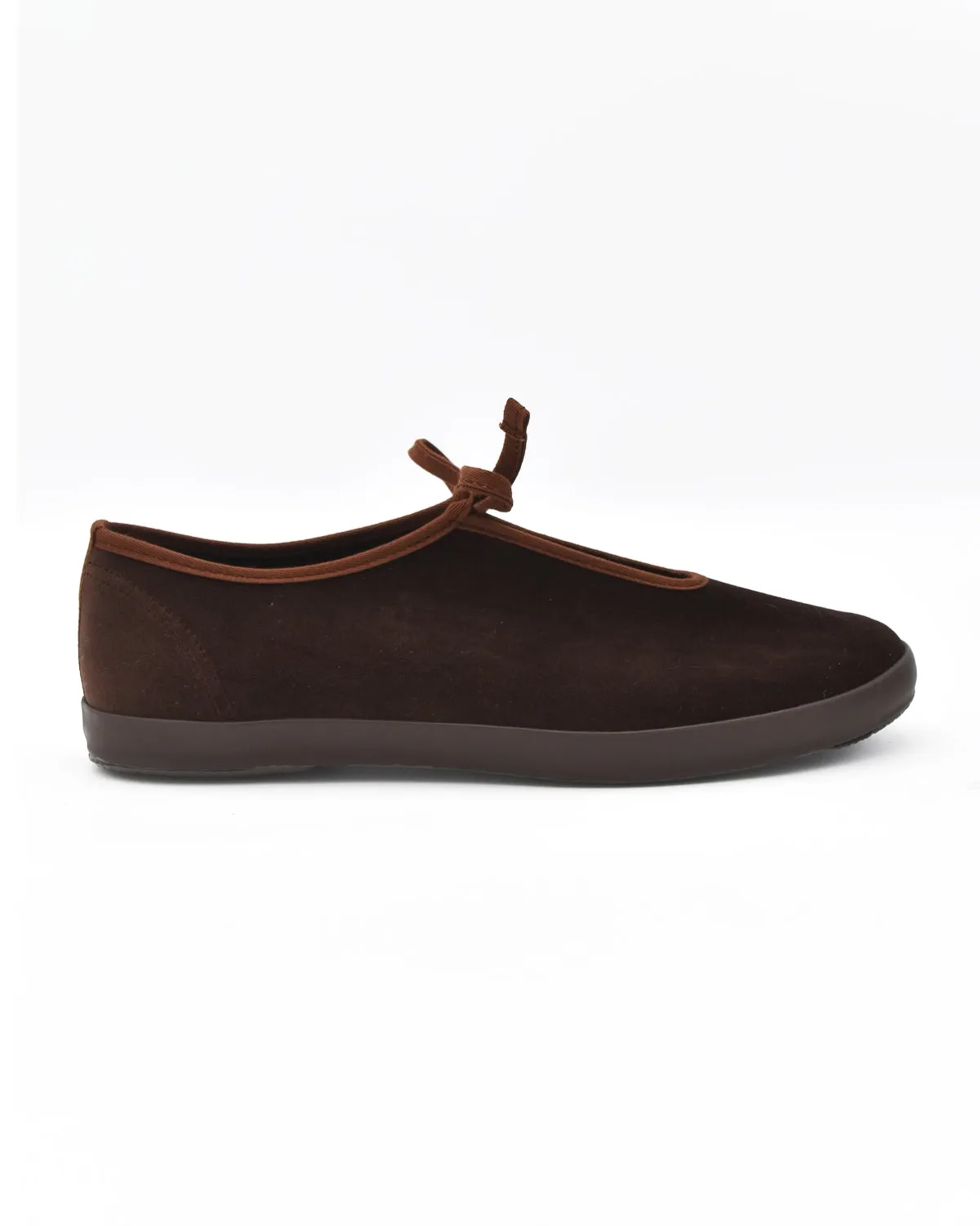 Moonstar Lite Prim W Brown Velvet Flat