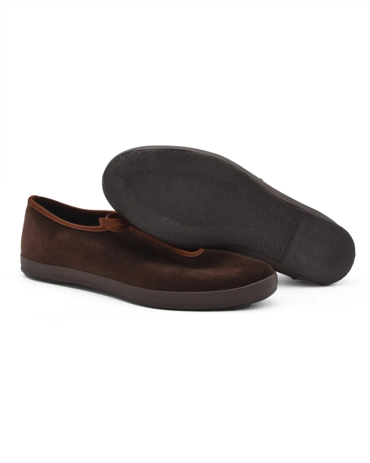 Moonstar Lite Prim W Brown Velvet Flat