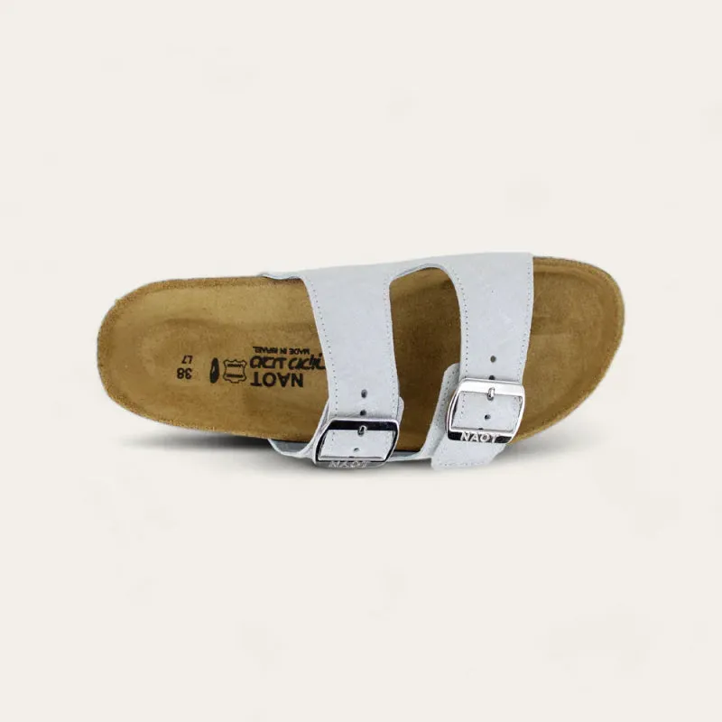 Naot Women's Santa Barbara - Gray Linen Leather