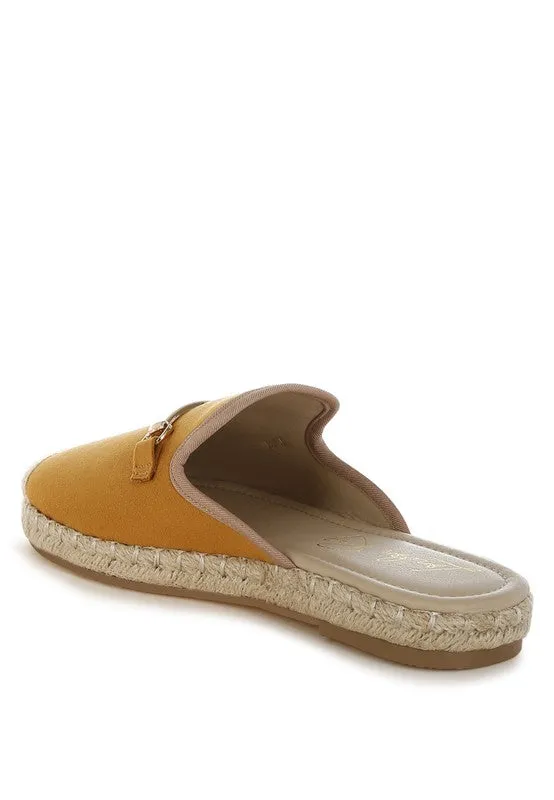 Nazaya Horsebit Detail Espadrilles Mules for Women